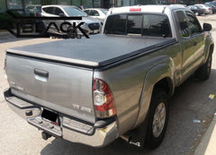 Black Series Soft Tri-Fold Cover for Toyota Tacoma (2016-2024). Available Only Online.